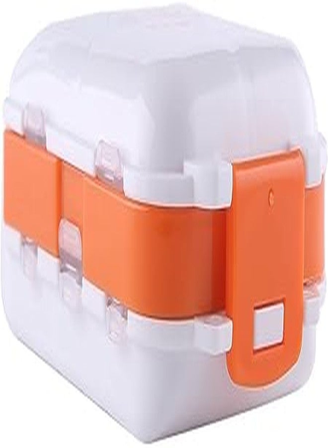 ATETO Portable Travel Pill Box Case Organizer Weekly 7 Day Plastic Medicine Vitamin Holder Container 8 Compartment Pill Organizer Good for Purse and Pocket (Pack of 1). - Image 2